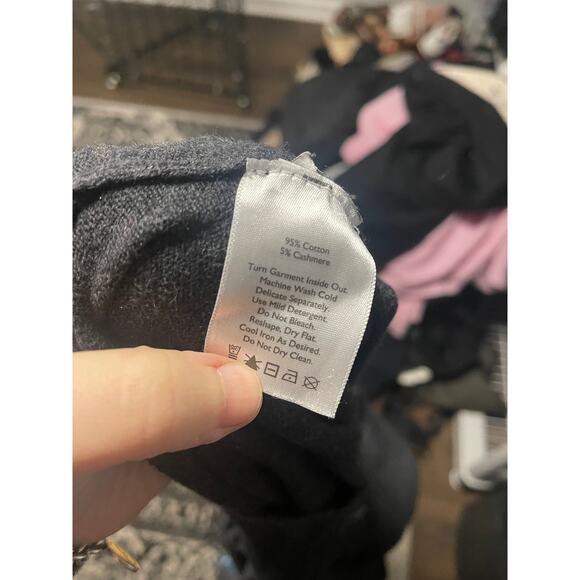 Eddie Bauer Cotton Cashmere Men's Quarter Zip Sweater Sz XL - Picture 4 of 4